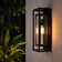 Classic Outdoor Wall Sconce 1 Light with Dusk to Dawn in Matte Black Rectangular