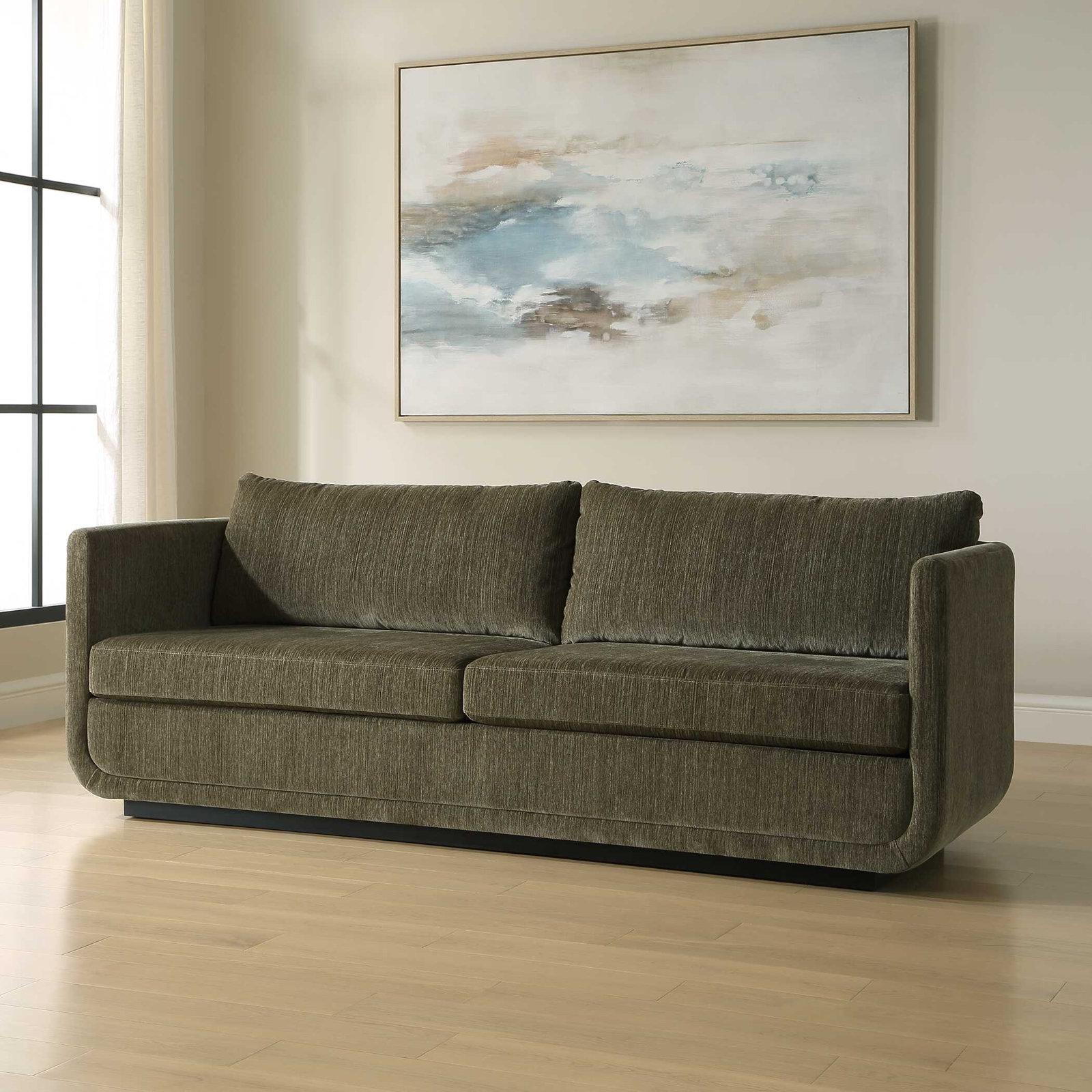 Abound 86" Sofa, Green