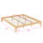 Solid Dry Bamboo Wood Platform Bed Frame, With Wood Slat Support-1040851108
