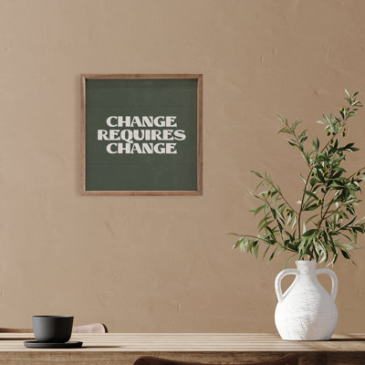 Le changement nécessite un changement vert
