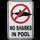 Treasure Gurus No Sharks in Swimming Pool Warning Funny Danger Sign Ad ...