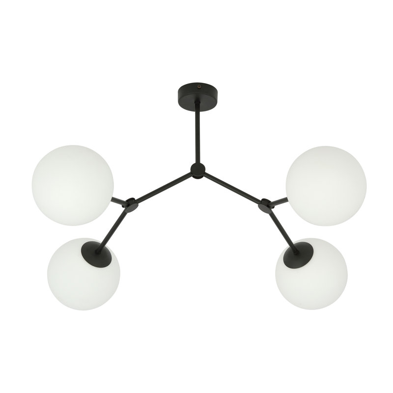 4 - Light Sputnik Chandelier, White