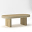Table basse ovale de 47,24 po