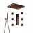 FontanaShowers Light Oil Rubbed Bronze Lima Rainfall Waterfall Shower System