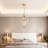1-light Dimmable Crystal Pendant Light