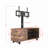 Rustic Brown TV Console With Push-To-Open Storage Cabinet For TV Up To 65In Wood TV Stand For Living Room Bedroom