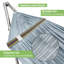  Hamac double avec support Capacité de 650 lb Hamac double avec barre d'écartement, acier inoxydable de qualité supérieure 201, installation des années 30, support de hamac flexible et portable, intérieur extérieur, gris-64854364