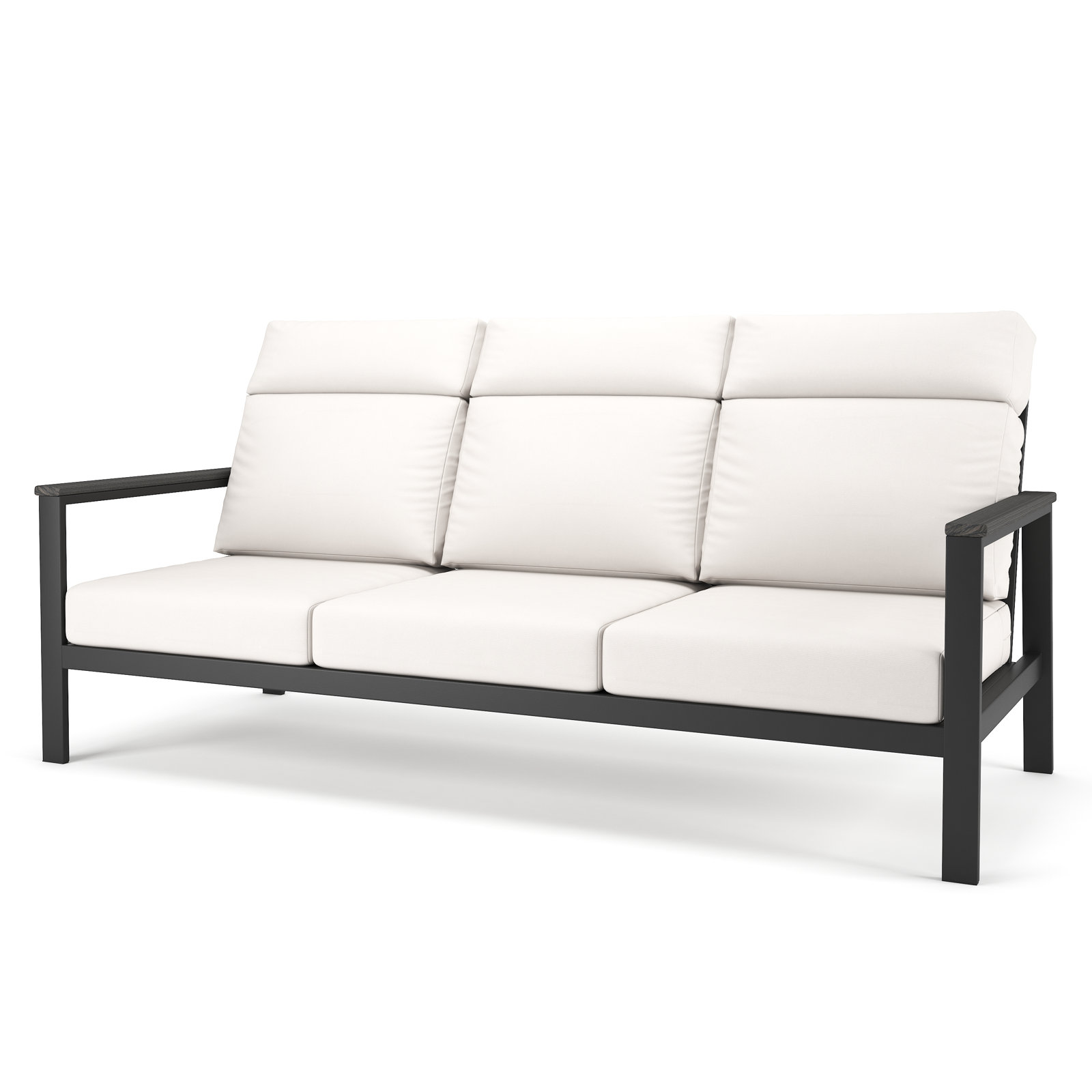 Townsend 80" Sunbrella® Patio Sofa, Canvas White, Gray, Yes