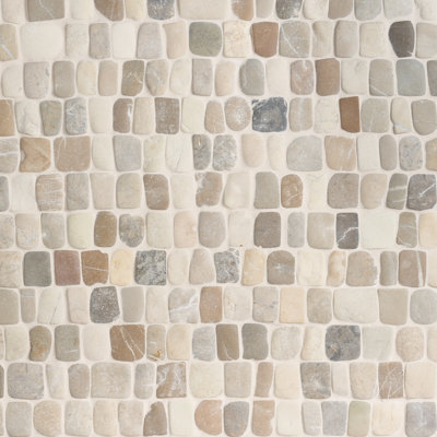 Bond Tile Picturesque Pathway 11.81 In. X 11.81 In. Natural Stone Mosaic Wall Tile (10.56 Sq. Ft. / Each)