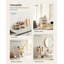 Frame Mounted Spice Rack with Adjustable Racks-1505202030