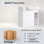 Meuble-lavabo mural 24 po avec lavabo en céramique blanche et porte à fermeture en douceur, emballage KD, blanc brillant-559139690-559139687