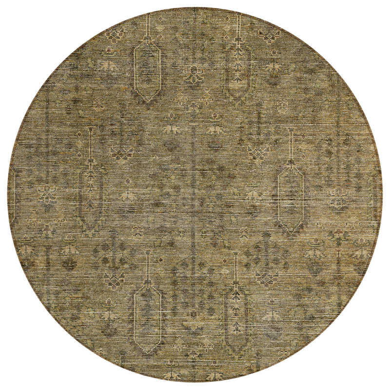Tapis rond lavable 8 '' Southwestern