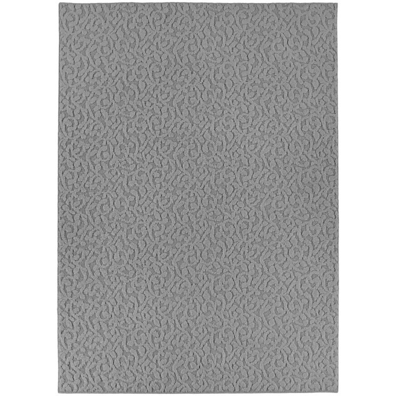 Tapis touffeté argent