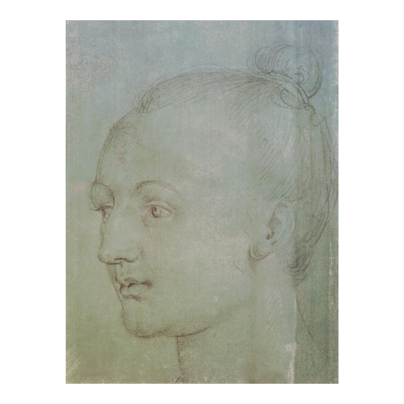 Tête d'une jeune femme par Albrecht Dürer - Impression giclée, H 20 po x l 16 po