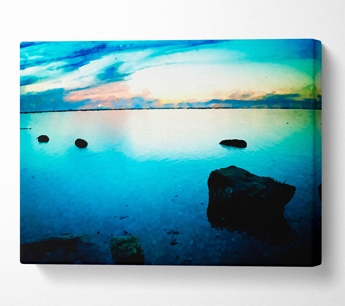 House of Hampton Turquoise Serenity - Wrapped Canvas Art Prints ...