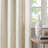 Natural Solid Heathered Grommet Curtain Panel