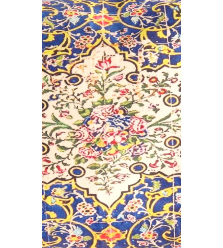 Coussin décoratif en velours, H 16 po x l 24 po, Forme rectangulaire, Bleu marine / orange / jaune / vert