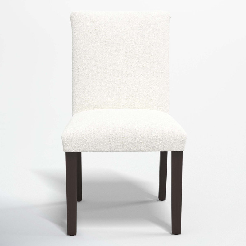 Chaise d'appoint rembourrée Benson, Lin grès classique, Espresso
