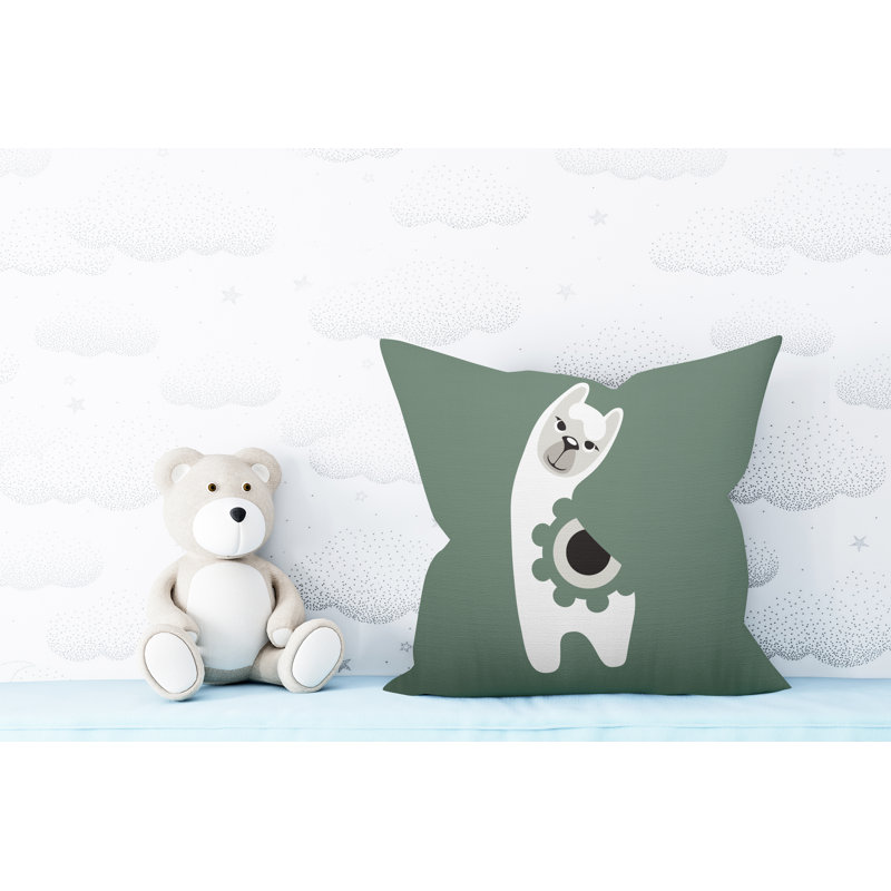 Coussin Inkie, 17 po x 17 po, Émeraude, Carré