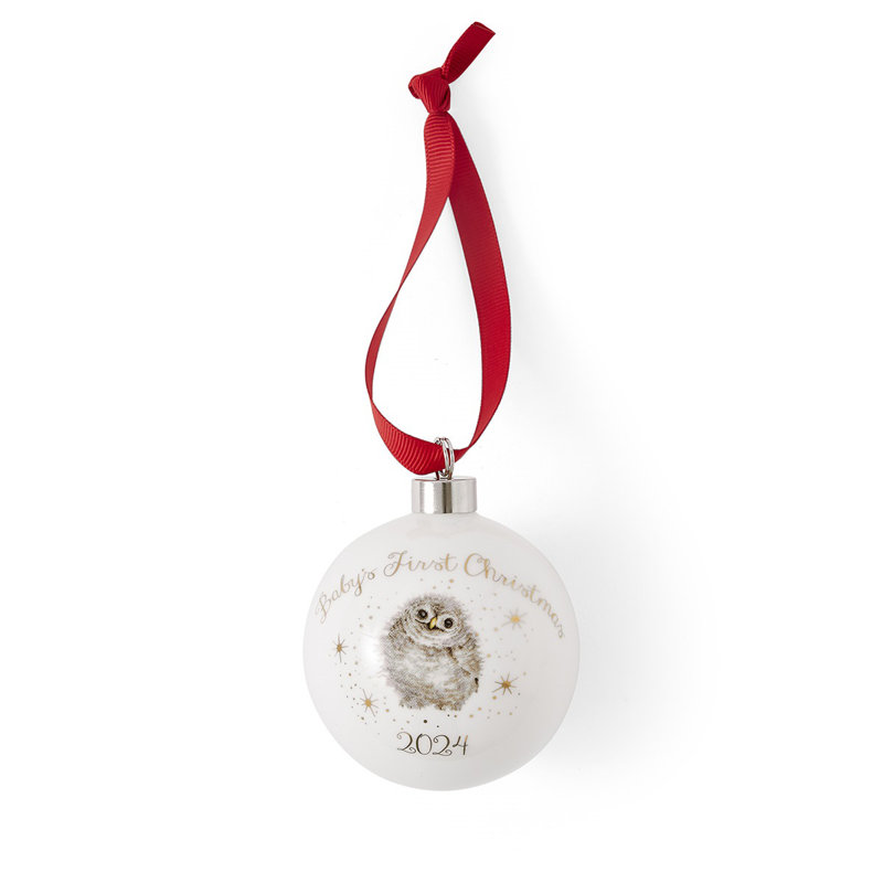 Classic Wrendale Designs, Little Wren - Baby's First  Bauble