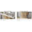 59" Modern Faux Marble Entryway Console Table With Grid Metal Base For Living Room, Hallway, Foyer