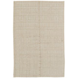 Linen Plaid Area Rug in Beige