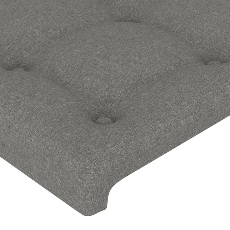 Headboard, 128cm H x 93cm W x 23cm D, Dark Grey