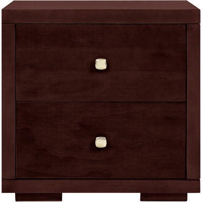 2 Drawer Wooden Nightstand