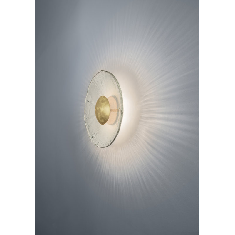 Inviso Sconce, Laiton tacheté / chêne blanchi, 3000