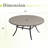 60" Round Patio Dining Table-2079112151