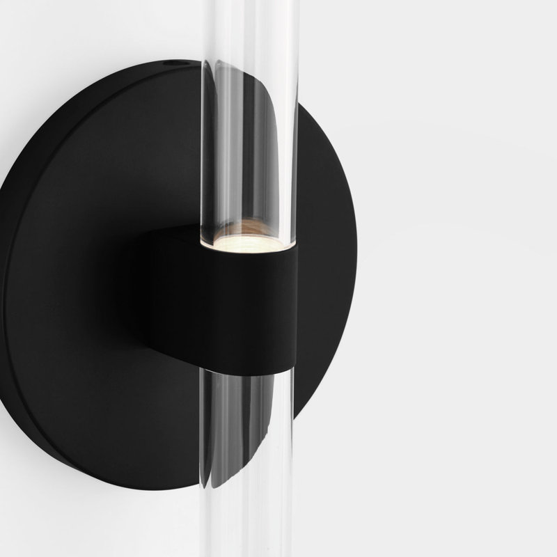 Meeks Sconce, 1, Midnight Black, 18" H x 4.5" W x 2" D