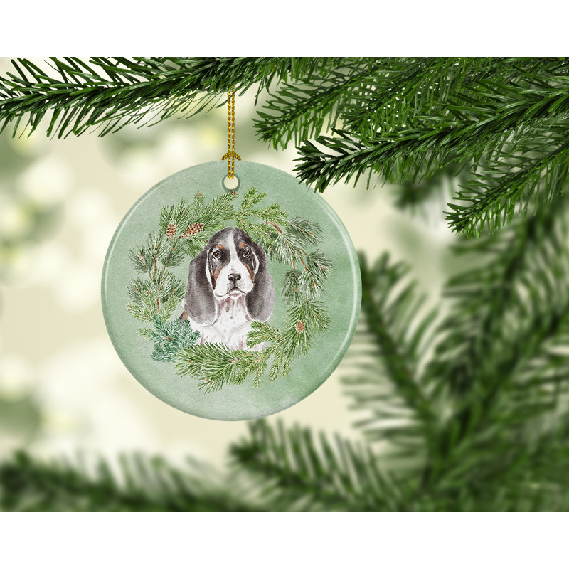 Figurine décorative à suspendre, Basset hound