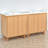 60" Double Bathroom Vanity With Resin Top-787655443