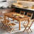 Large Kitchen Table,Dining Table,Rustic Chating Table,Coffee Table