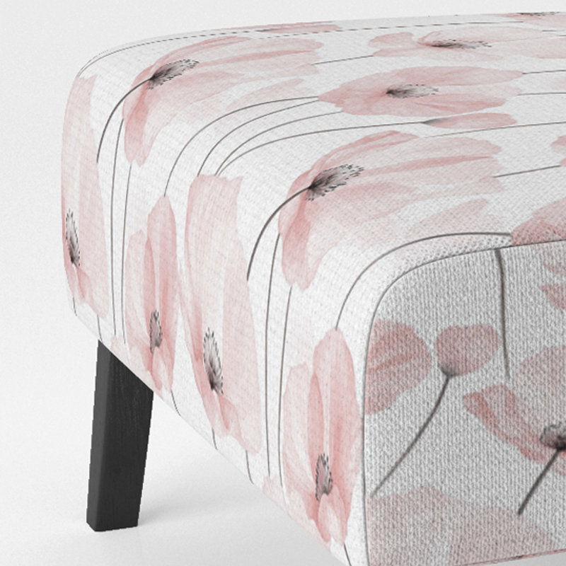 Fauteuil de chambre Floral, Pantoufle sans accoudoirs