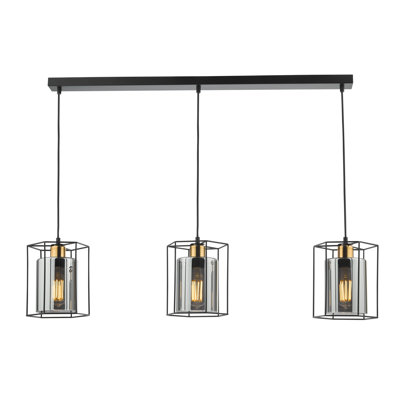 3 - Light Matt Black Pendant