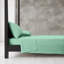 Adara Cotton Blend Plain Dyed Flat Sheet | Luxury Breathable Easy to Care Elegant Bedding for Ultimate Comfort-35991870-35991871
