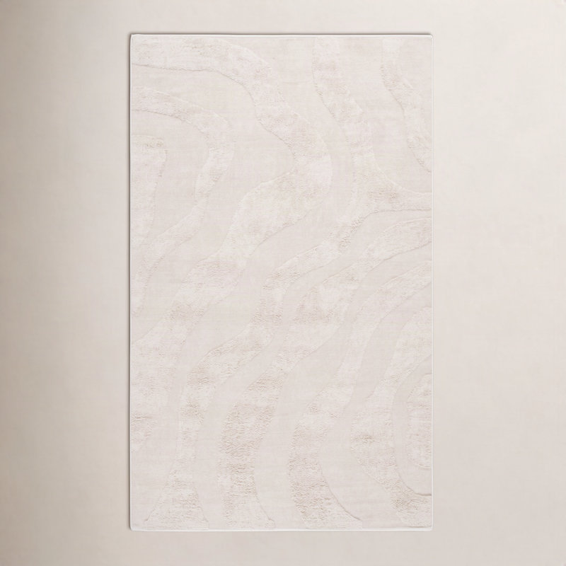 Mozie Washable Abstract Indoor Rug, Rectangle 5' x 8'