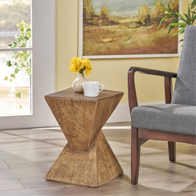 Table d'appoint élégante, inspiration naturelle, design moderne, couleur, table compacte à empreinte pour la vie et les espaces extérieurs, artisanat, P 12,36 po