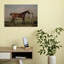 Racehorse And Groom Classic Traditional Abstract Horse Landscape Nature Wall Art Print 1 Piece Wrapped Canvas Wall Art-1367420783
