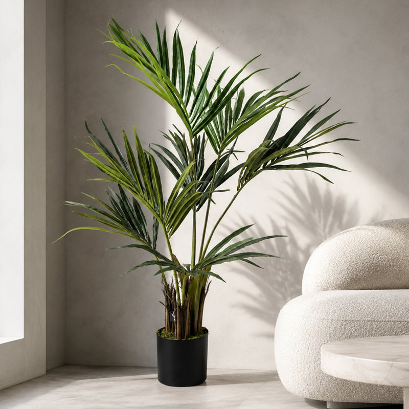 Faux Plant in Pot Liner, 130cm H x 100cm W x 100cm D