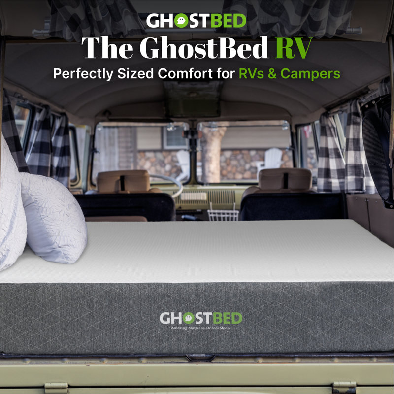 GhostBed 10" Short Queen Gel Memory Foam RV Mattress