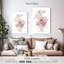 Motif géométrique marbré rose Avery-108485731