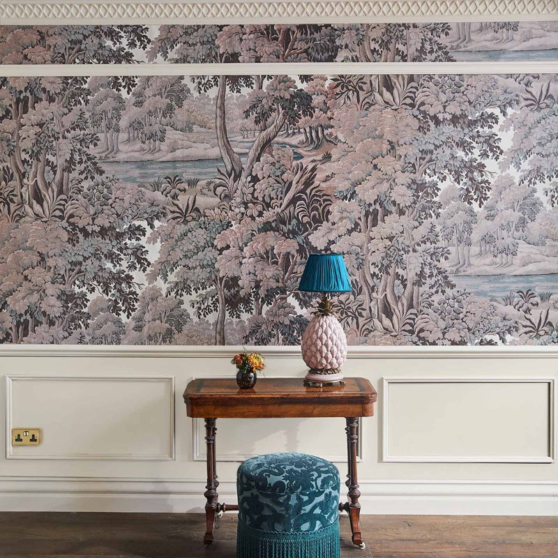 Plantasia 9.84' L x 70.87" W Wallpaper Roll, Sienna