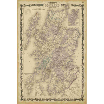 Carte de Johnsons de l'Écosse
