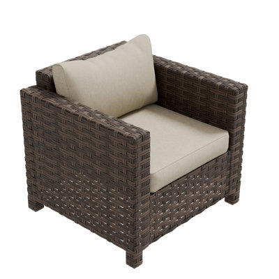 Patio Outdoor Wicker Lounge Chairs with Cushions