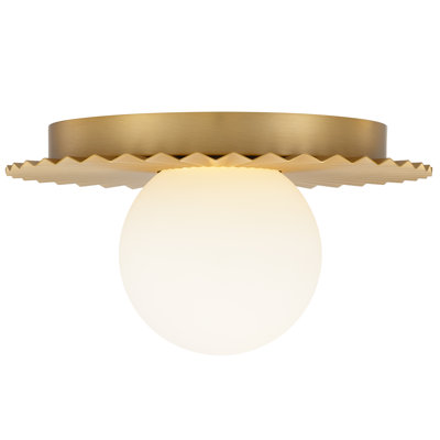 Hemisphere 1-Light 10-In Integrated LED Flush Mount