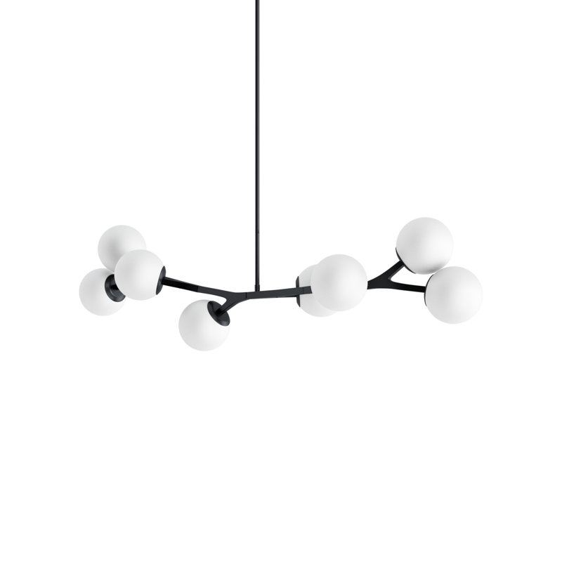 Amarula 8-Light Chandelier, Black