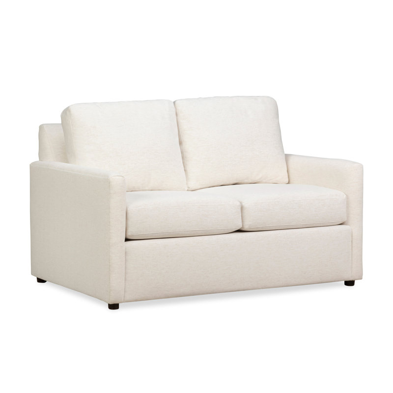Causeuse rembourrée Savannah, Chenille Crypton® neige Nomad