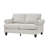 59.5" Modern Classic Design Living Room Loveseat Fabric Couch,Upholstered Polyester Beige.-669362110